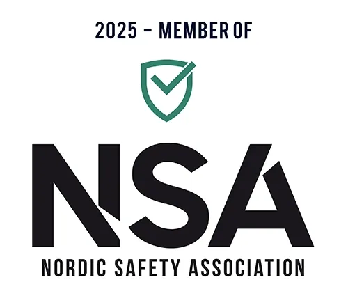 Logotyp för Nordic Safety Association, medlem 2025